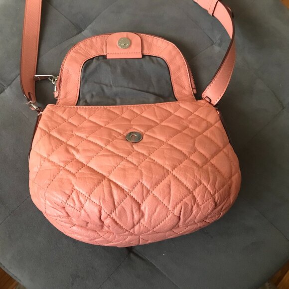Marc by Marc Jacobs Natasha Quilted Pink/Peach Crossbody Bag - Picture 11 of 14